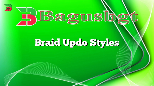 Braid Updo Styles